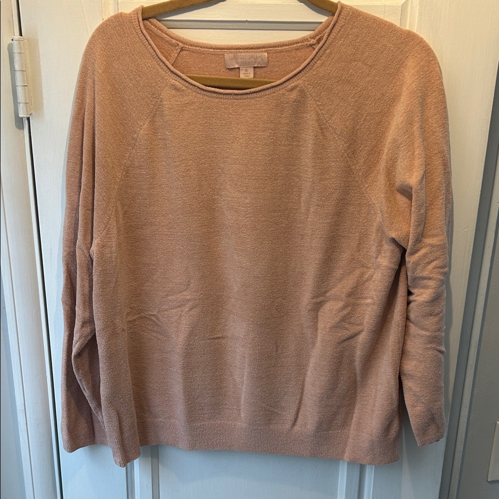 Barefoot Dreams Soft Pink Crew Neck Sweater